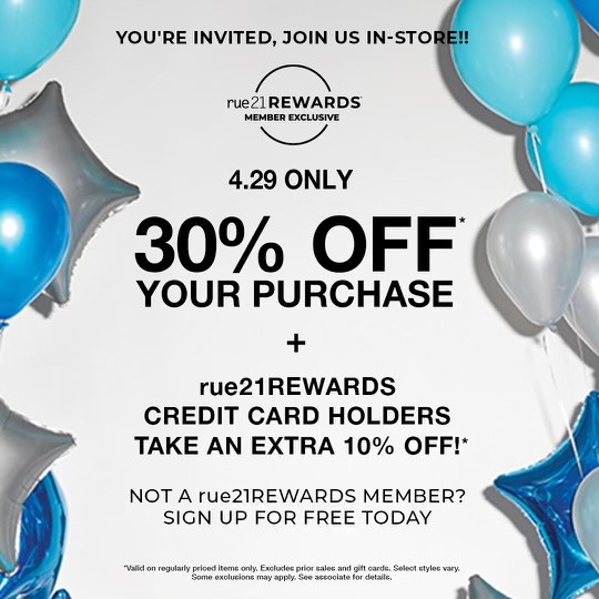 Rue21 Rewards Sale! 30% Off + More icon
