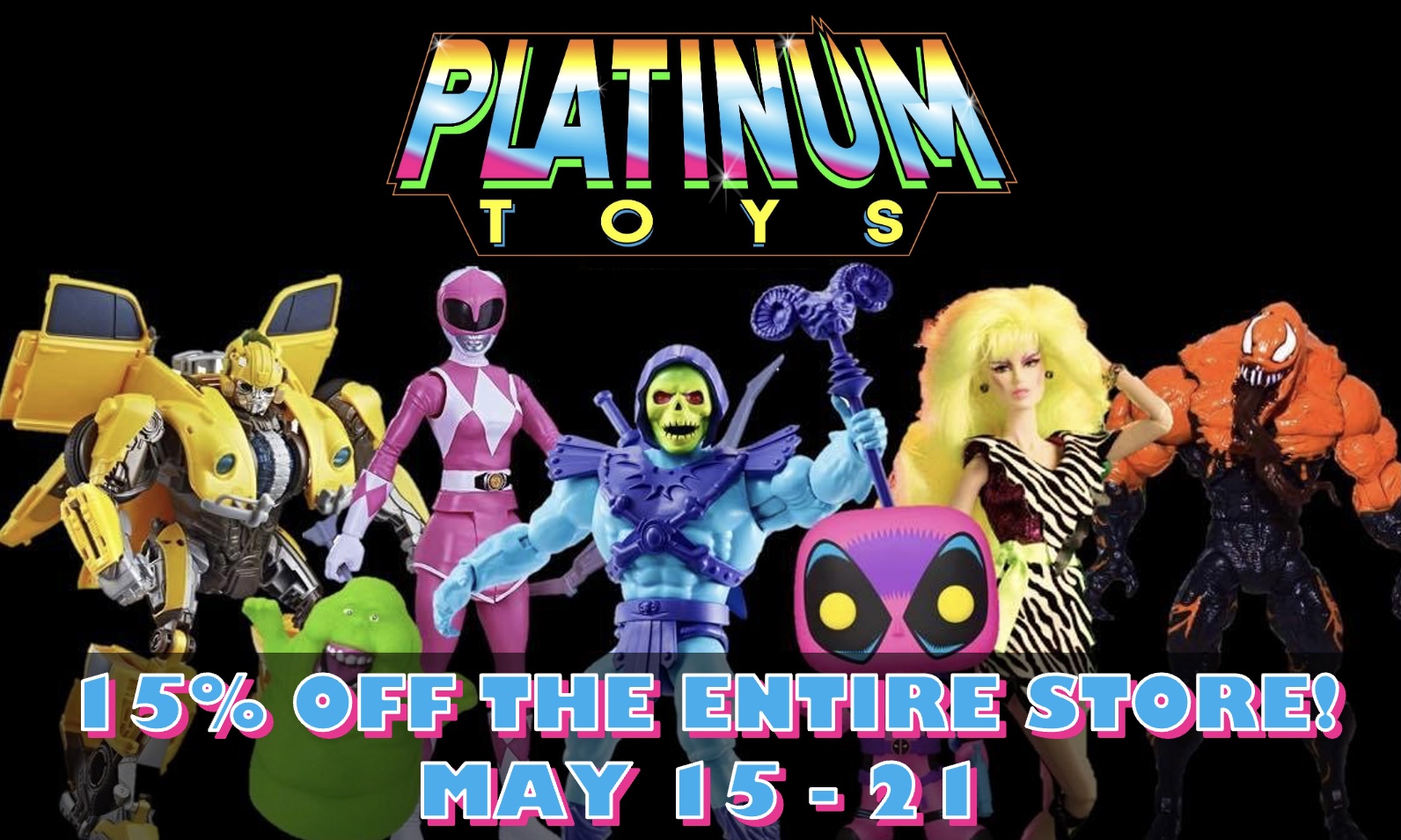 Platinum Toys 15% OFF Entire Store icon