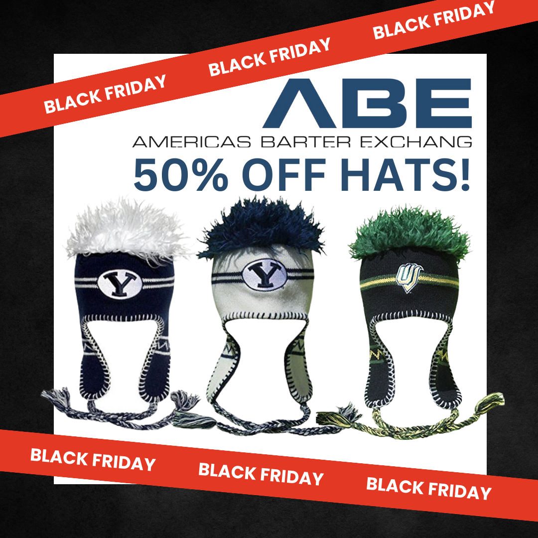 ABE – 50% Off BYU/UVU Hats icon