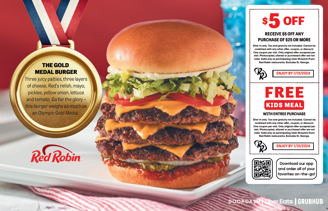 Red Robin – $5 OFF and FREE Kid’s Meals icon